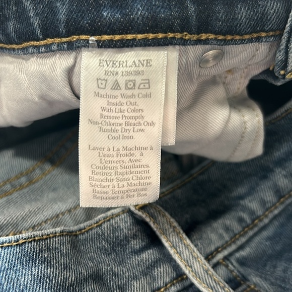 EVERLANE Jean The Original Cheeky Organic Cotton High Rise Sz 26 - Picture 11 of 16
